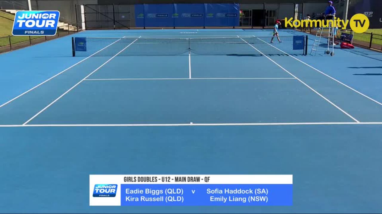 Eadie Biggs/Kira Russell v Sofia Haddock/Emily Liang (U12 Girls Doubles QF) – 2024 Tennis Australia Junior Tour Masters U12, U14 Day 5