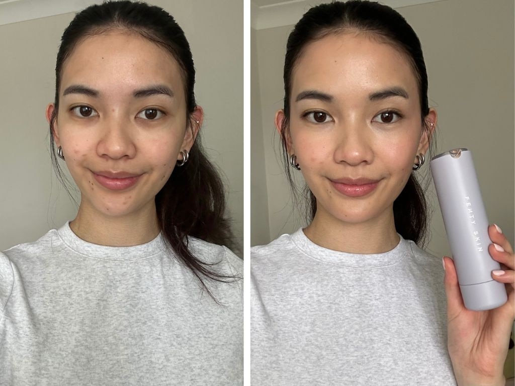 Harriet tries the Fenty Skin Hydra Vizor Huez SPF 30.