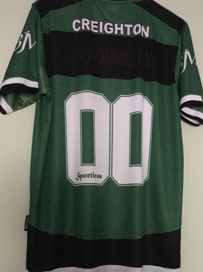 Steve Creighton’s English friend sent him his favourite soccer team’s jersey with the number 00 when he was declared free of cancer.