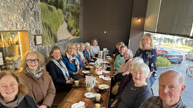 The group catch up at a different local cafe every Thursday.