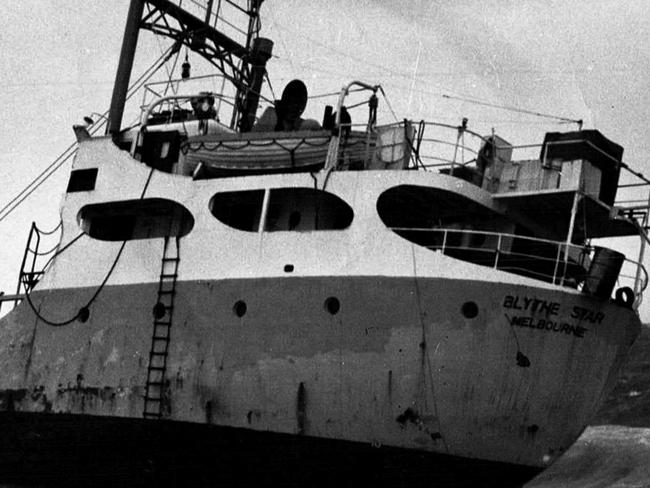 The Blythe Star had previously run aground off the West Australian coast near Freemantle