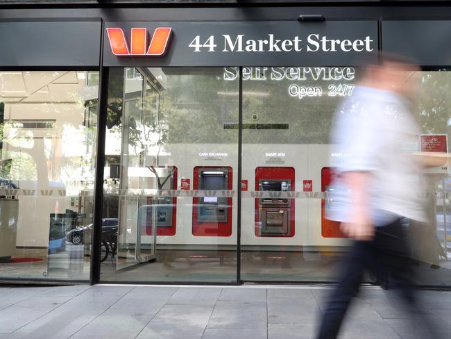 SYDNEY, AUSTRALIA - NewsWire Photos MARCH 26, 2021 - A generic photograph of the Westpac branch located on Market Street in Sydney.Picture: NCA NewsWire / Christian Gilles