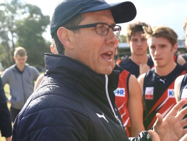 Bryce McGain mentored Riley Collier-Dawkins in the juniors at Waverley Blues. Picture Davis Harrigan