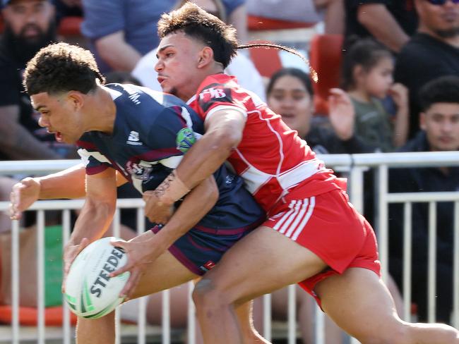 PBC SHS 3. Sam Stephenson, PBC SHS vs Ipswich SHS, Langer Trophy schoolboy rugby league final, Langlands Park, Greenslopes. Picture: Liam Kidston.