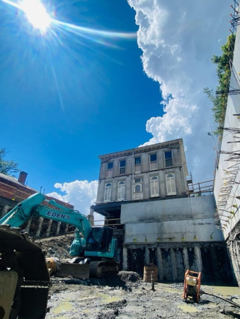 The old home and the new home will have a tunnel connecting them.. Picture: Instagram/thebuild_ravenswood