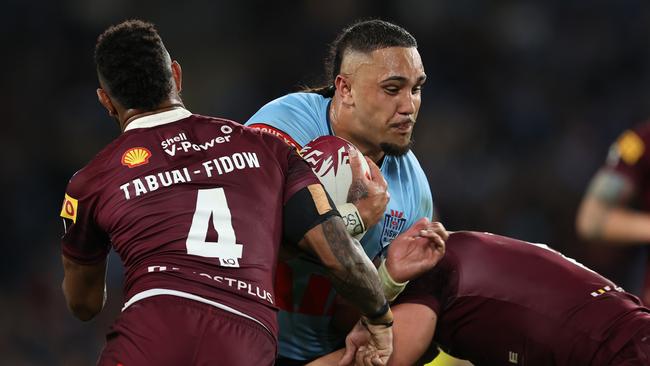 Keaon Koloamatangi was another Blues debutant on Wednesday night. Picture: Getty