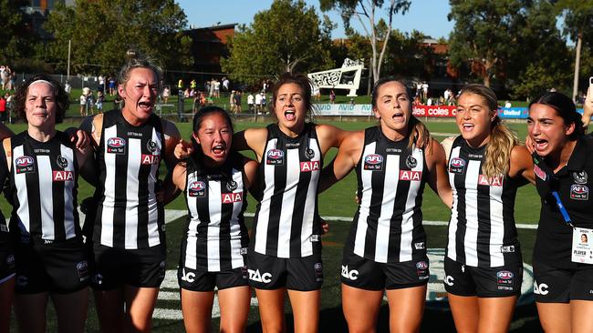 Collingwood takes on the Crows this weekend for a spot in the Grand Final. Picture: Getty Images