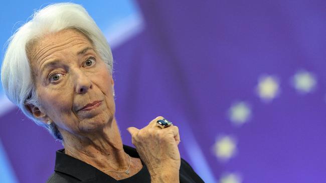 ECB president Christine Lagarde has taken a strong step in her fight against inflation. Picture: Daniel Roland/AFP