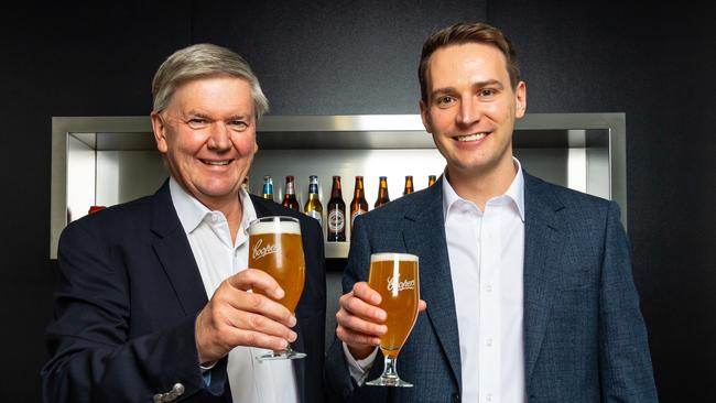 Coopers Brewery’s Dr Tim Cooper and son, and technical brewer, Iain Cooper. Picture: John Kruger