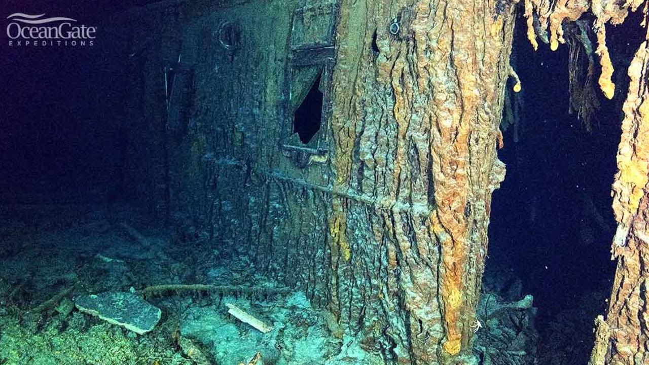 Travellers get the opportunity to see the Titanic wreckage on the expedition. Picture: OceanGate/Facebook