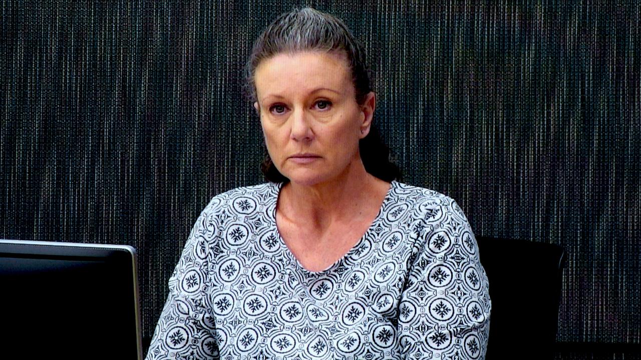 Kathleen Folbigg appears via video link during the first inquiry at the NSW Coroners Court in 2019. Picture: NCA NewsWire