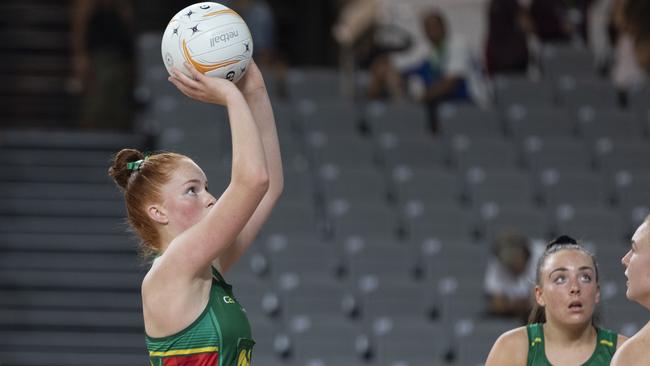 Grace Pullen in action for Tasmania. Picture: RUSSELL FREEMAN PHOTOGRAPHY.