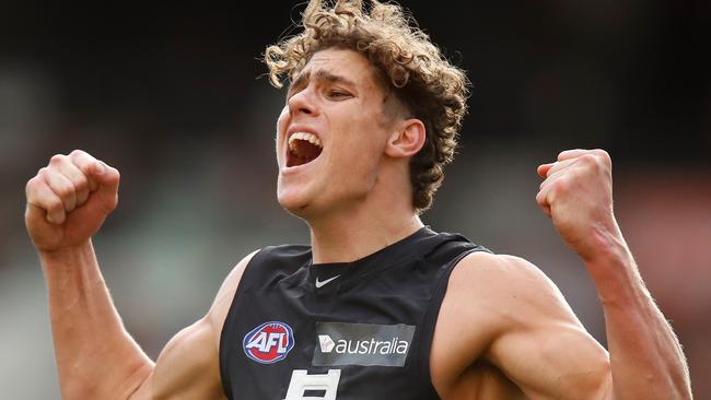 Charlie Curnow has been compared to Dermott Brereton. Picture: Getty Images