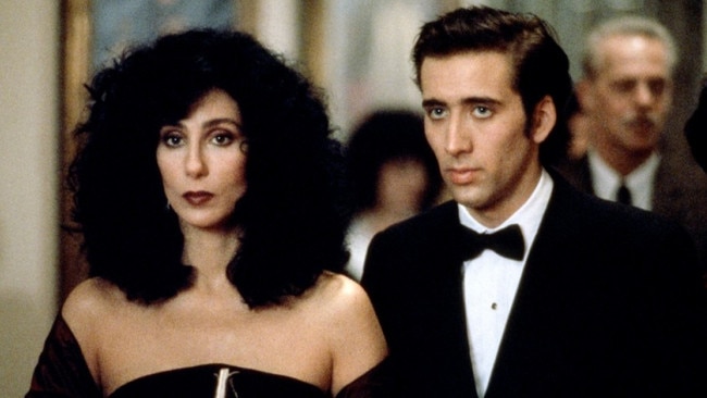 Cher and Nicolas Cage in <i>Moonstruck</i>