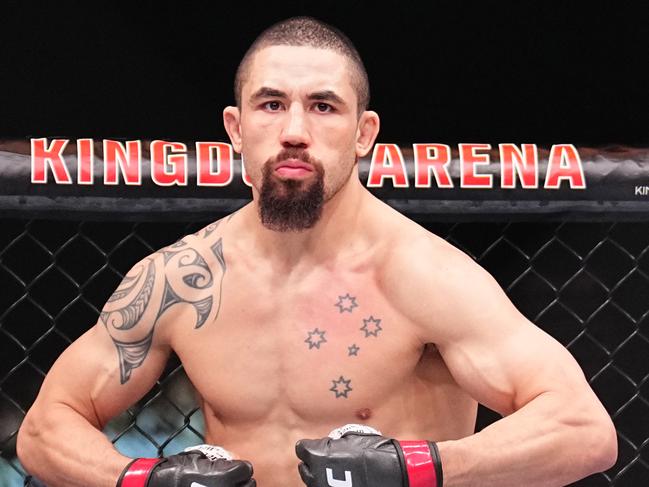 RIYADH, SAUDI ARABIA - JUNE 22: Robert Whittaker of New Zealand prepares to face Ikram Aliskerov of Russia in a middleweight fight during the UFC Fight Night event at Kingdom Arena on June 22, 2024 in Riyadh, Saudi Arabia. (Photo by Chris Unger/Zuffa LLC via Getty Images)