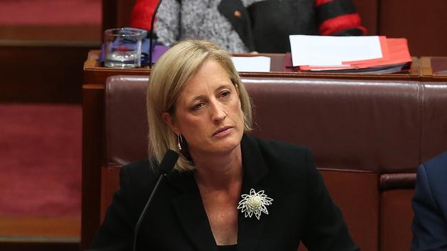 Senator Katy Gallagher was ruled ineligible to sit in Parliament by the High Court. Picture Kym Smith