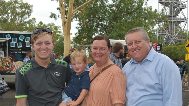 Bailey, James, Susan and Dean at the Great Australian Bites Australia Day event 2023. Picture: Chloe Cufflin.