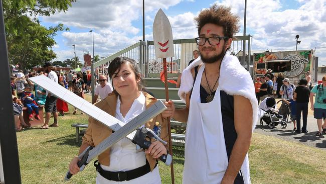 L-R Jessica Schinella and Maurice Kavanagh at CapriCon.Photo Liam Fahey / Morning Bulletin