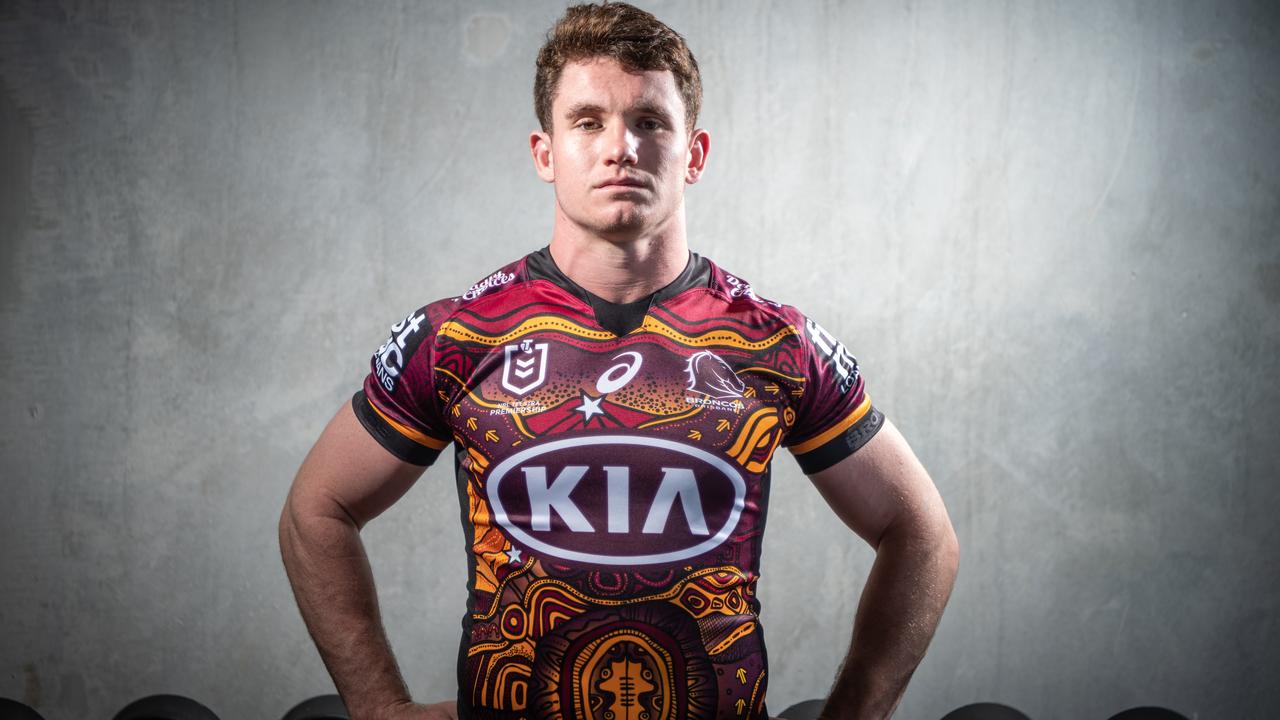 NRL Brisbane Broncos Custom Name Number Fight Cancer T-Shirt