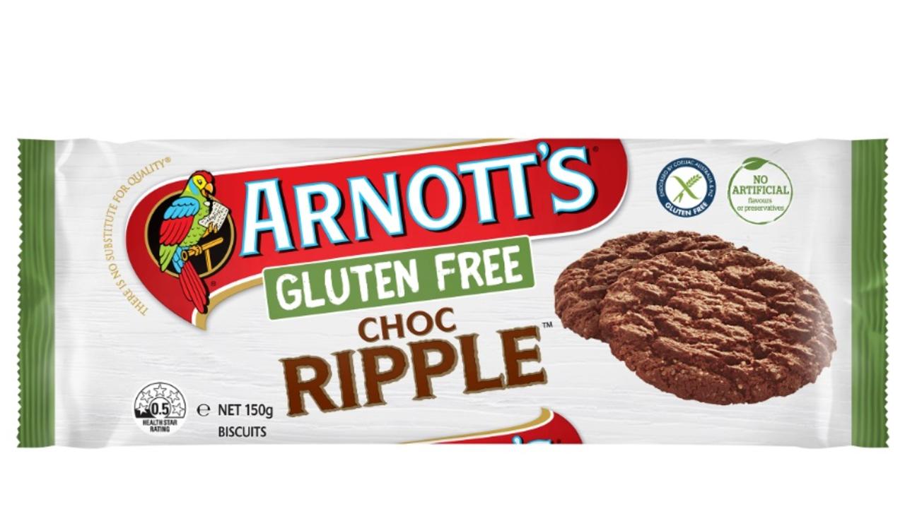 And Choc Ripple, with Arnott’s saying none have been comprised on taste and quality. Picture: Arnott’s