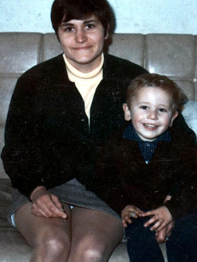 Maria James with her son Mark, who decades later has said there were “disgusting” errors in the police investigation into her murder.