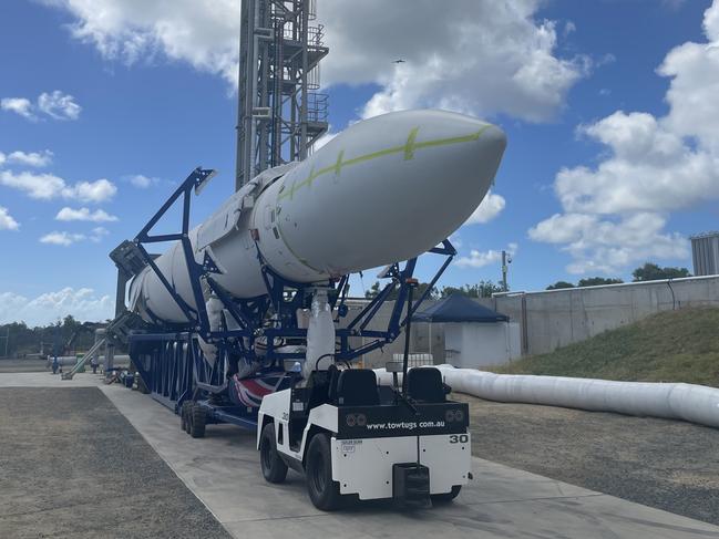 Gilmour Space Technologies have celebrated the opening of the Bowen Spaceport ahead of the company's first rocket launch in early May. Picture: Estelle Sanchez