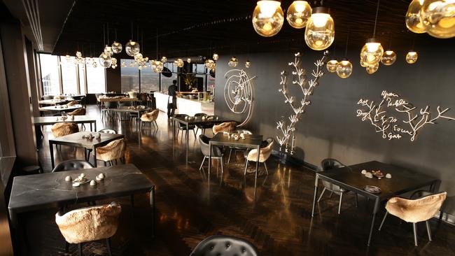 Inside Shannon Bennett’s up-market Vue de Monde eatery. Picture: Andrew Tauber