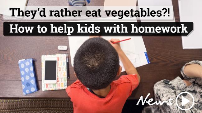 Kids would rather eat Brussels sprouts than do homework!