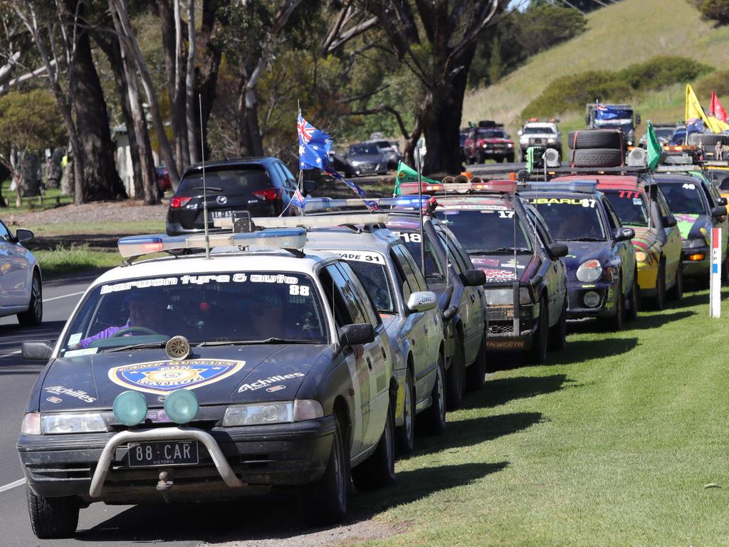 Camp Quality’&#149;s signature motoring event, esCarpade welcomed 50+ themed cars to Geelong on Saturday, including homages to Mario Bros, Superheroes, Smurfs, Simpsons, Incredibles and many more. Picture: Mark Wilson