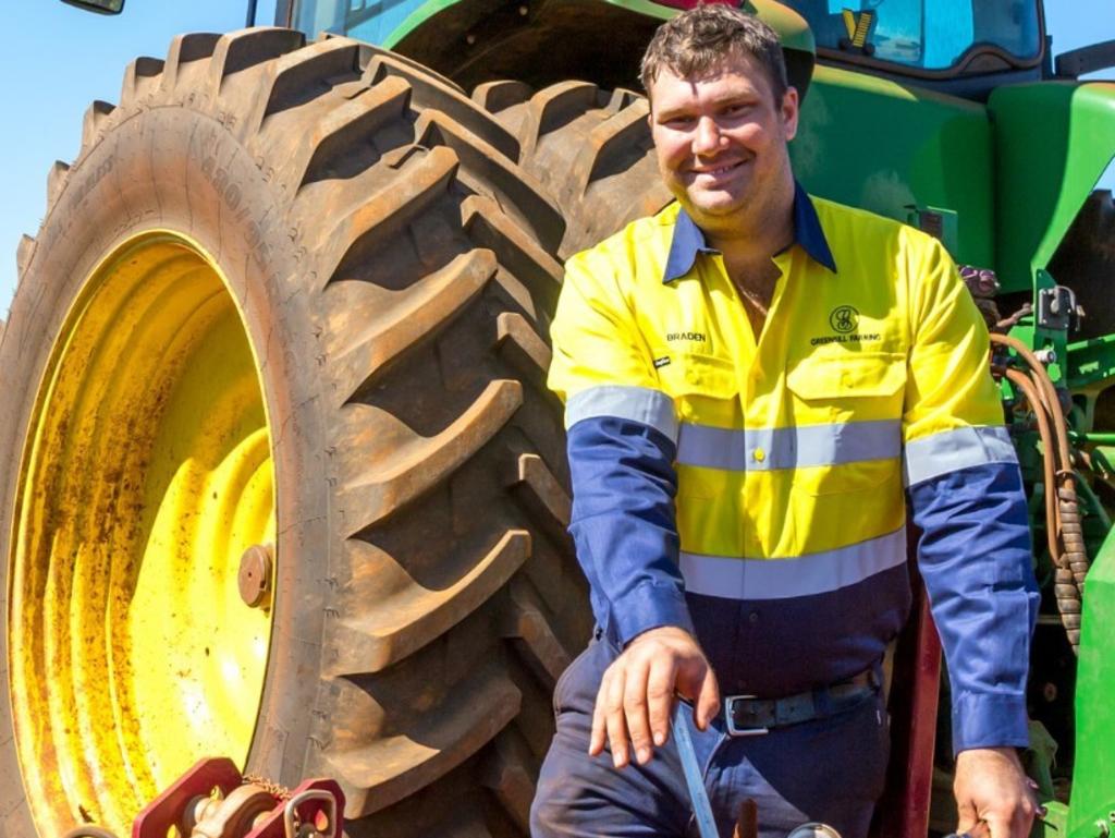 Braden Hellmuth hopes to keep working in the agricultural industry, with a keen focus on machinery operations.