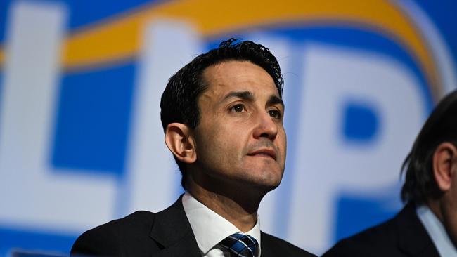 Queensland Opposition Leader David Crisafulli announced the core youth crime policy that the LNP will take to the state election in October. Picture: Dan Peled / NewsWire