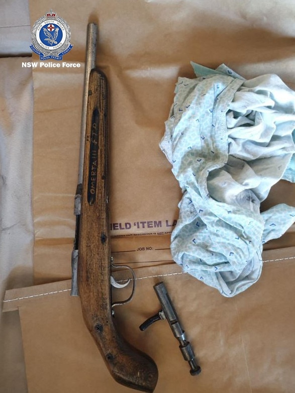 Drugs and weapons were allegedly seized in a series of early morning raids at Cessnock. Picture: NSW Police.