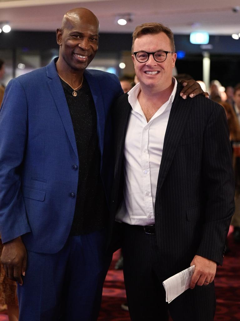 Disney's Frozen the Musical premiere at the Adelaide Festival Theatre: Mark Davis and Cameron Mudge. Picture: Nicki Scenes Photography