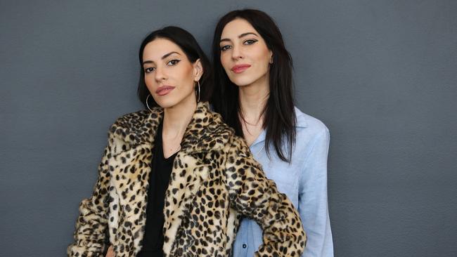 Brisbane singing duo Lisa and Jess Origliasso. Pictures: Jack Tran