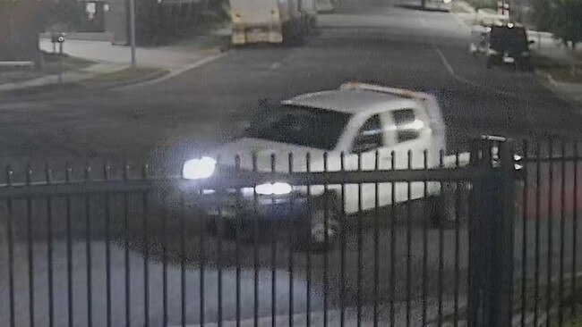 Police have released vision of two vehicles; a white Hilux dual cab and a white Hyundai hatchback, that were observed in the area around the time of the incident and may be able to assist with investigations. Picture: Qld Police