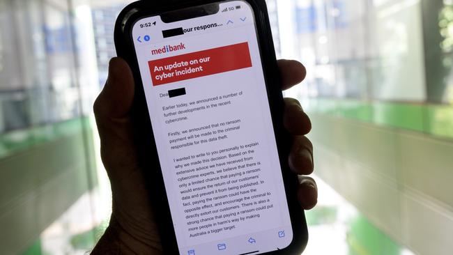 Almost 10 million Medibank customers had their personal details exposed during the cyber attack. Picture: NCA NewsWire / David Geraghty