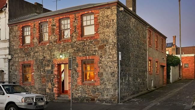 The house at 172-174 Chetwynd St, North Melbourne, started life as two bluestone row houses constructed circa-1853.