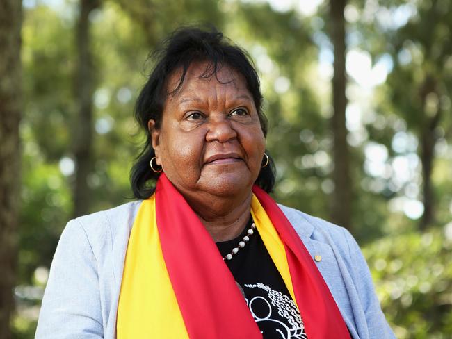 Aunty Flo Watson poses in Teralba Park, Brisbane, Friday May 18, 2018. The 20th Sorry Day event will take place at Teralba Park, which marks the anniversary of the release of the Bringing Them Home Report. (AAP Image/Jono Searle)