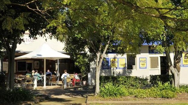 Bayview before: An older view of the beer garden before the renovation.