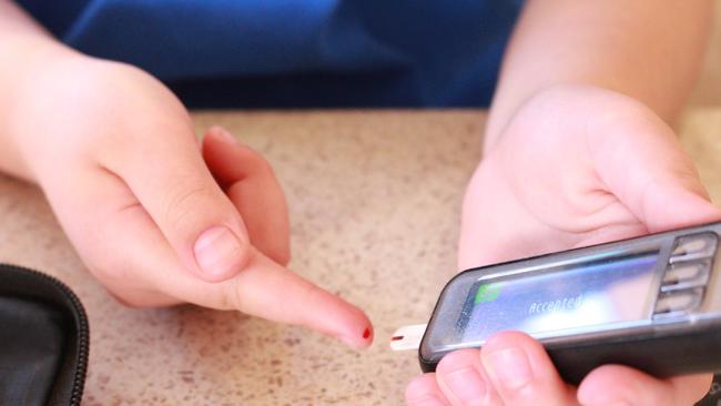 Most diabetics currently use fingerpick testing to monitor blood sugar levels. Picture: Supplied