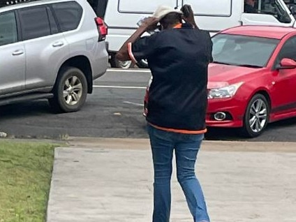 Lorraine Rachel Davidson leaving Kingaroy Magistrate Court on Thursday.