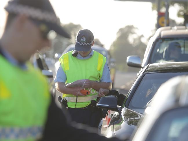 Generic pics of cops doing RBTs and using speed gun. Police have confirmed we can come and get shots on Newbridge Rd, Moorebank