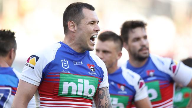 Newcastle’s go-to big man, David Klemmer. Picture: Mark Kolbe/Getty Images