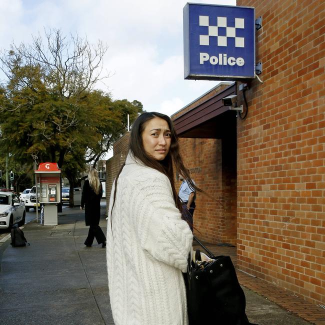 Huijer after her release on bail. Picture: John Appleyard