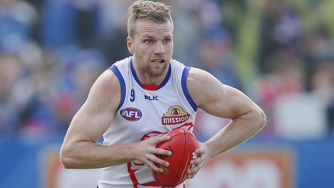 Jake Stringer looks set to leave Whitten Oval. Picture: Michael Klein