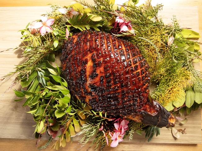 Christmas food to accompany recipes.Executive Chef Dayan Hartill-Law from Palette at HOTA , Home Of The Arts on the Gold Coast with his Christmas Ham and Boxing Day Toastie.Picture: Nigel Hallett