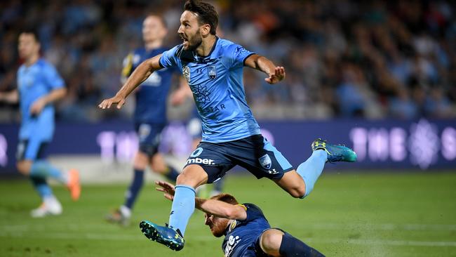 Milos Ninkovic has a new three-year deal with Sydney FC. Picture: AAP