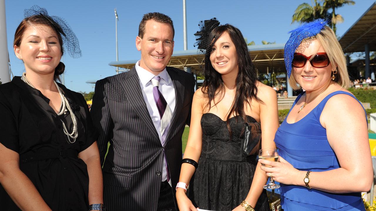 Marissa Davidson, Travis Schultz, Lauren Mitchell and Angela Tondelstrand in 2011. Picture: Che Chapman