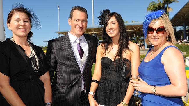Marissa Davidson, Travis Schultz, Lauren Mitchell and Angela Tondelstrand in 2011. Picture: Che Chapman