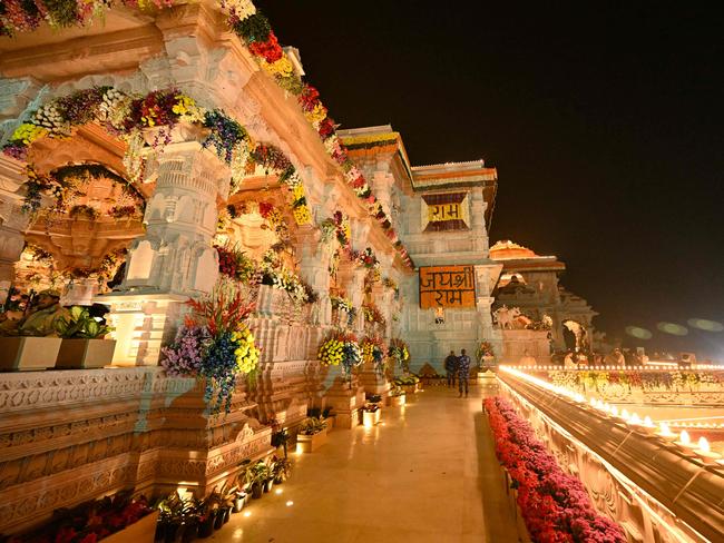 Prime Minister Narendra Modi said the opening of a temple on January 22, heralded a "new era" for India. Picture: Money Sharma/AFP